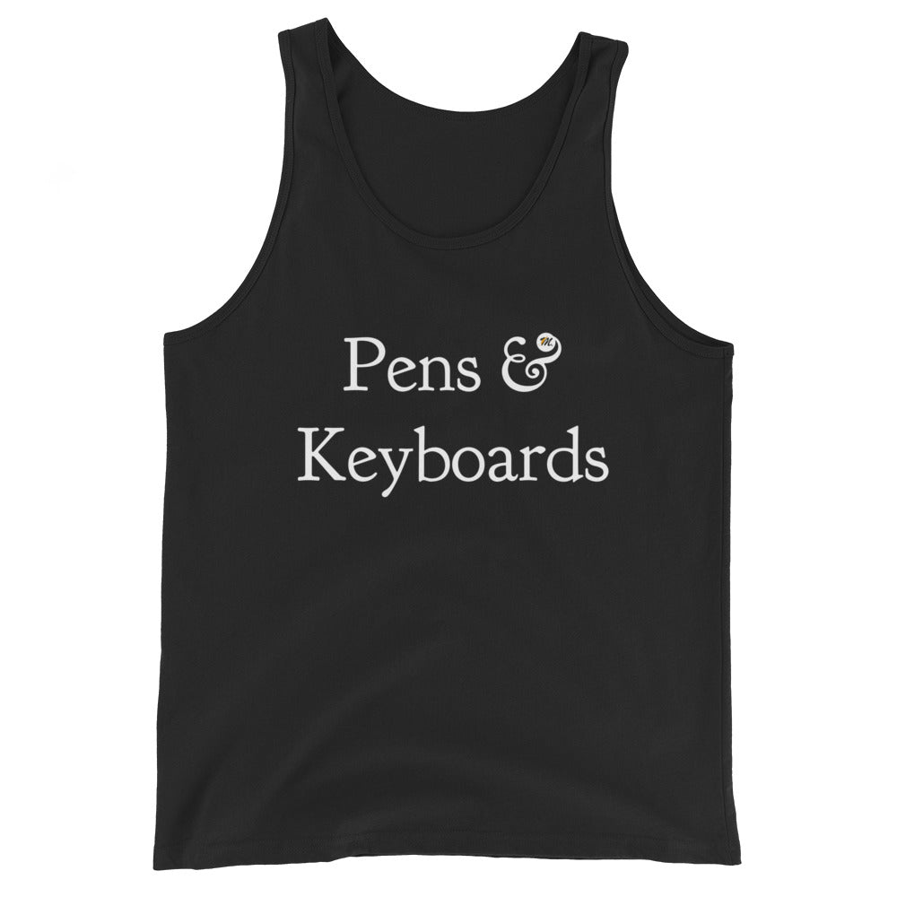 Pens & Keyboards Unisex Tank Top