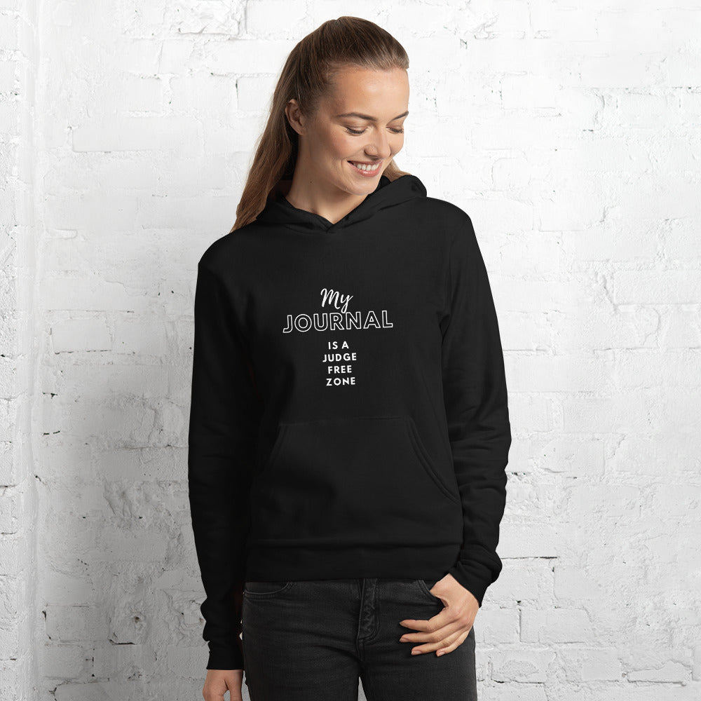 My Journal is A Judge Free Zone Unisex hoodie